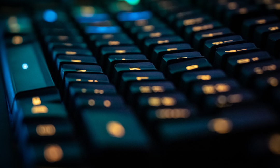 Computer keyboard closeup illustrating Windows shortcut keys