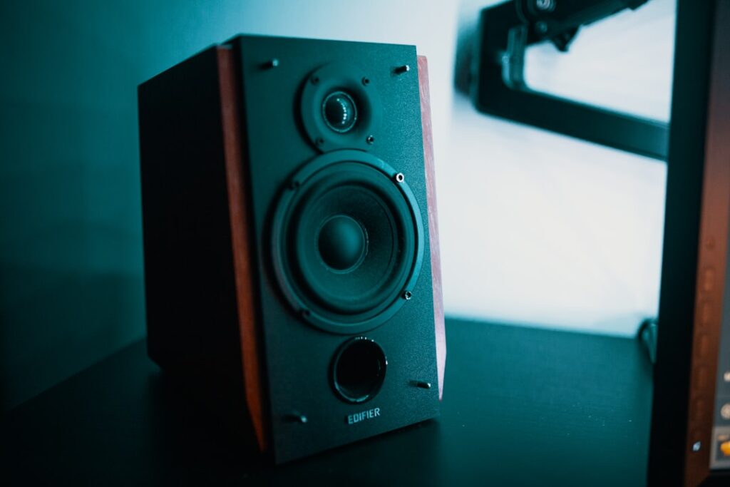 Computer speaker illustrating browser audio troubleshooting in Windows 11