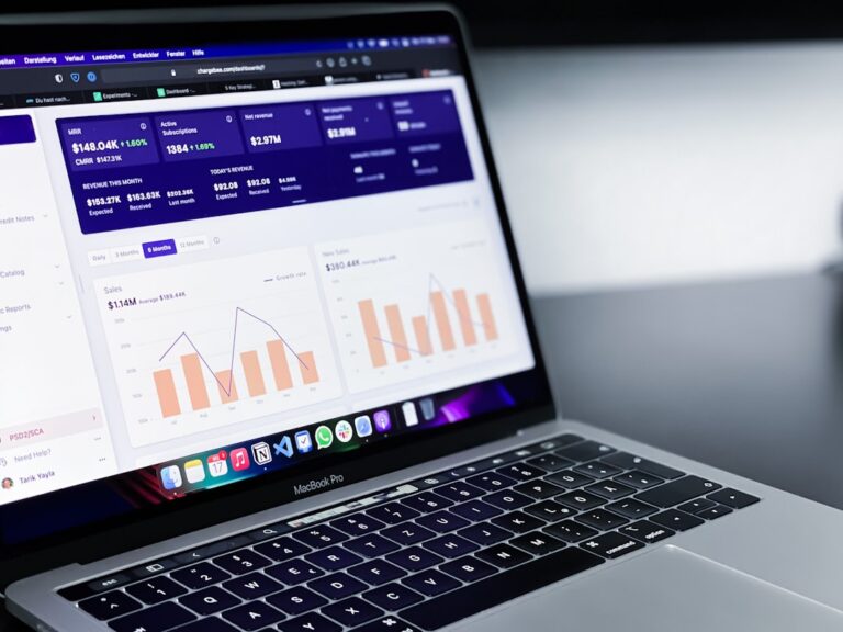 Website analytics dashboard representing WordPress analytics email and content plugins