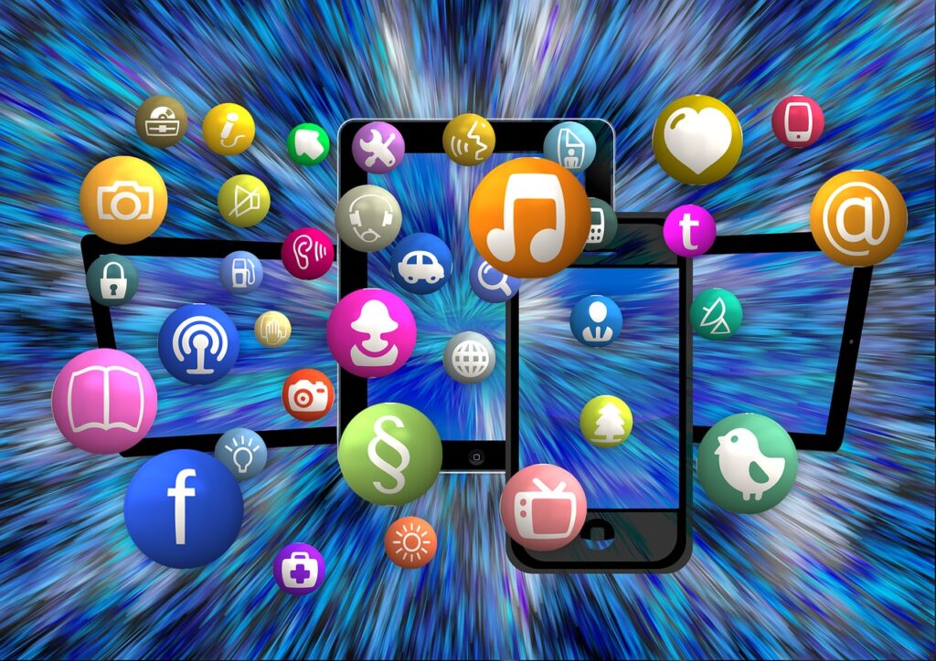 social media, icon, structure