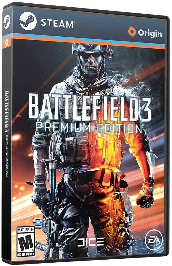 a video game cover with a soldier in a helmet