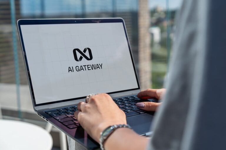 Person using a laptop for AI-assisted everyday computer productivity