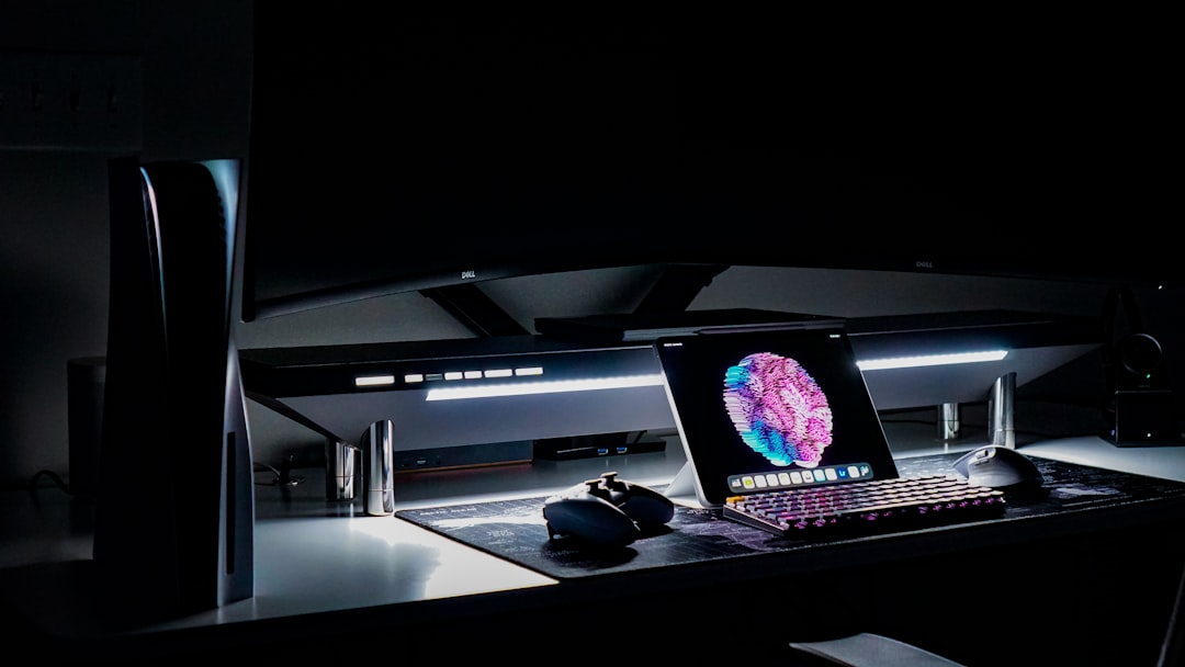 Laptop computer workspace used for AI software, writing and everyday productivity