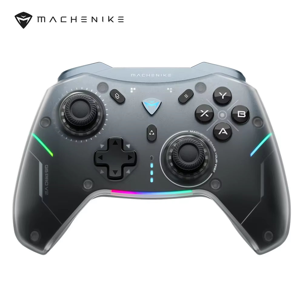 Machenike G5 Pro V2 wireless gaming controller with charging dock