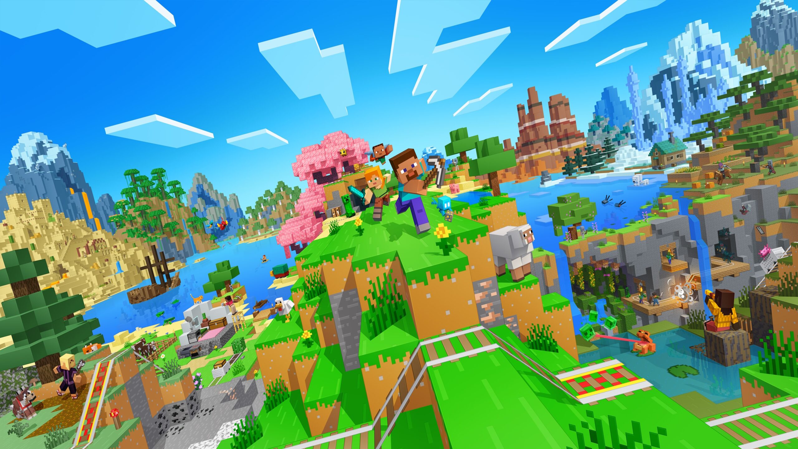 Minecraft game art for PlayStation 5
