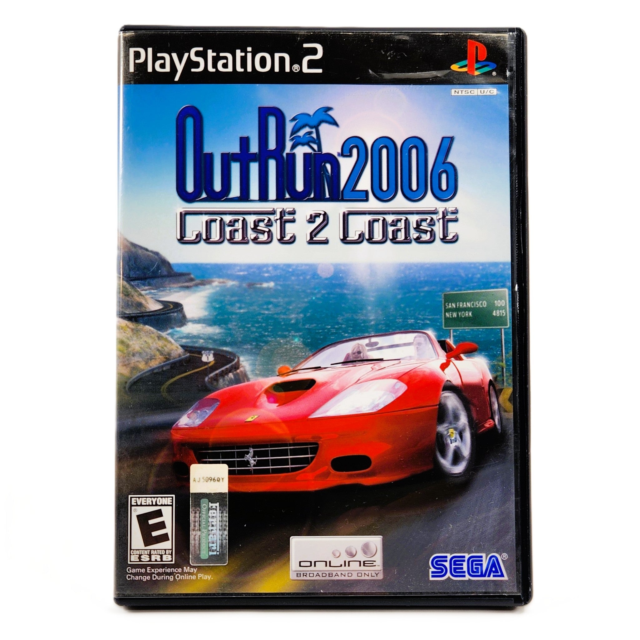 OutRun 2006 Coast 2 Coast PlayStation 2 box art