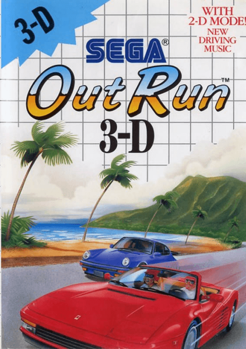 OutRun 3-D Sega Master System box art