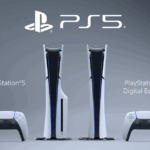 PlayStation 5 disc and digital consoles with DualSense controller