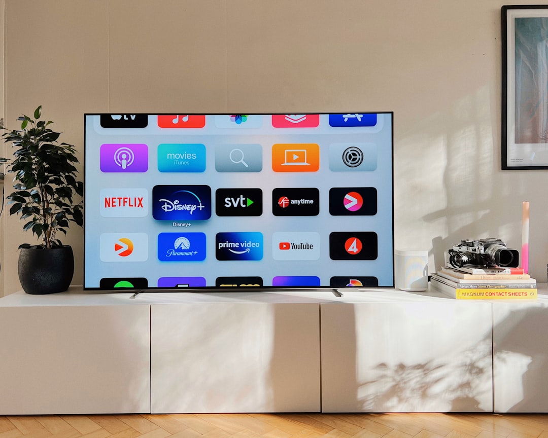 Smart television in a home entertainment setup for streaming media