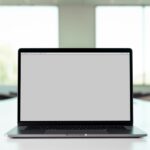 Laptop workspace used for Windows 11 performance troubleshooting