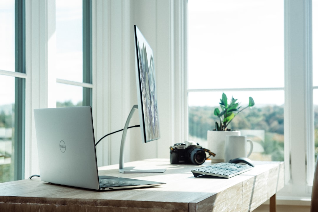 Home office computer prepared for a Windows 11 upgrade and backup
