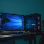 Desktop computer representing Windows Task Manager performance monitoring and PC troubleshooting