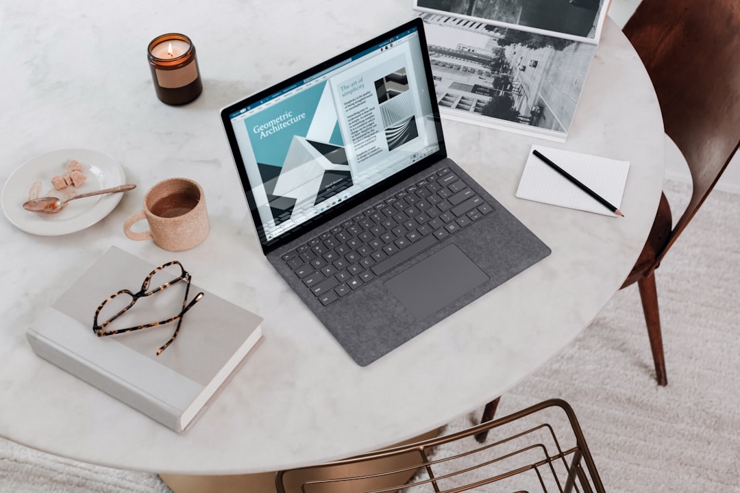 Windows laptop on a desk used for productivity and multitasking
