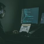 Code on a computer screen for a WordPress website security guide