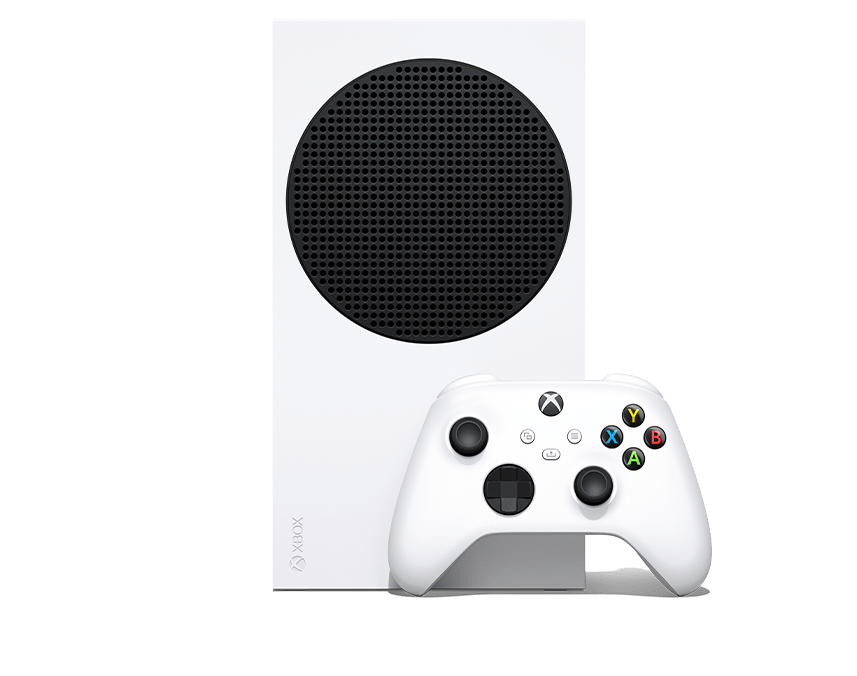 Xbox Series S console with Xbox wireless controller
