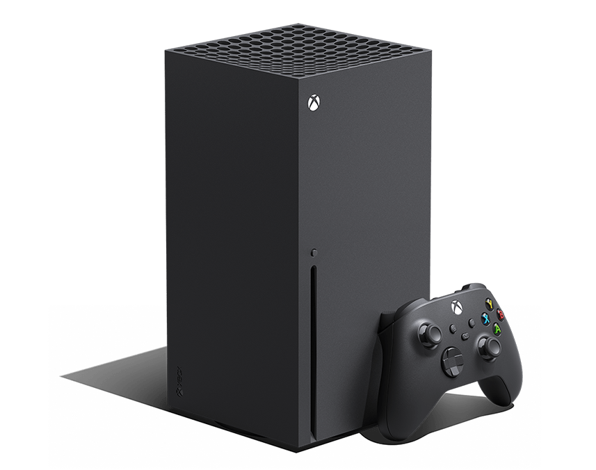 Xbox Series X console with Xbox wireless controller